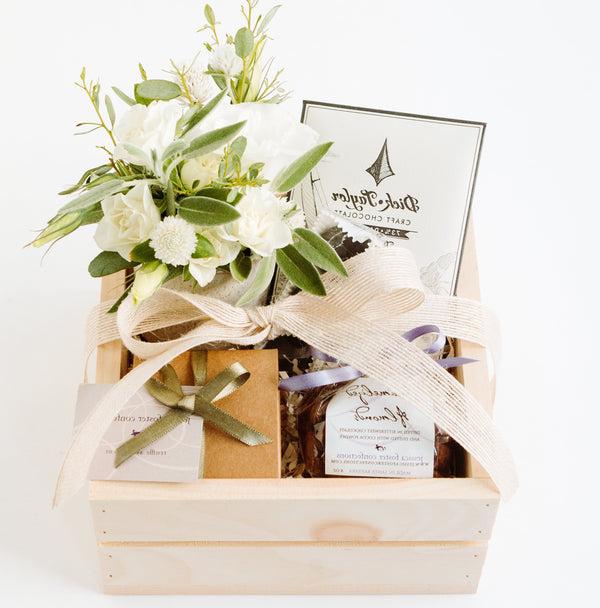 Chocolate Gift Box with Flowers